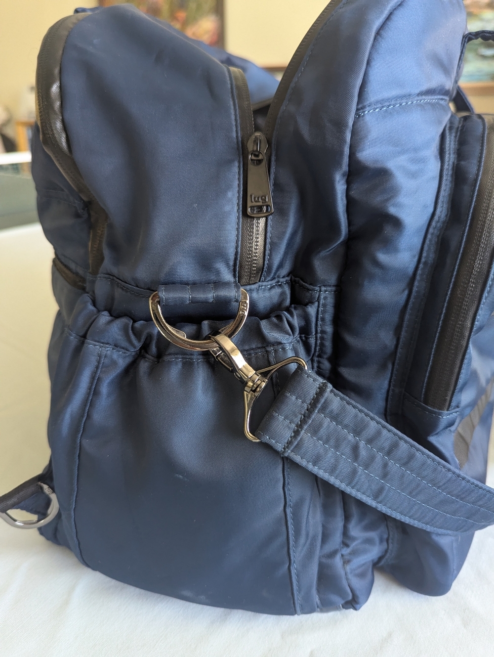 Lug Steamboat 3-in-1 Weekender Bag In Navy Blue - Picture 11 of 15